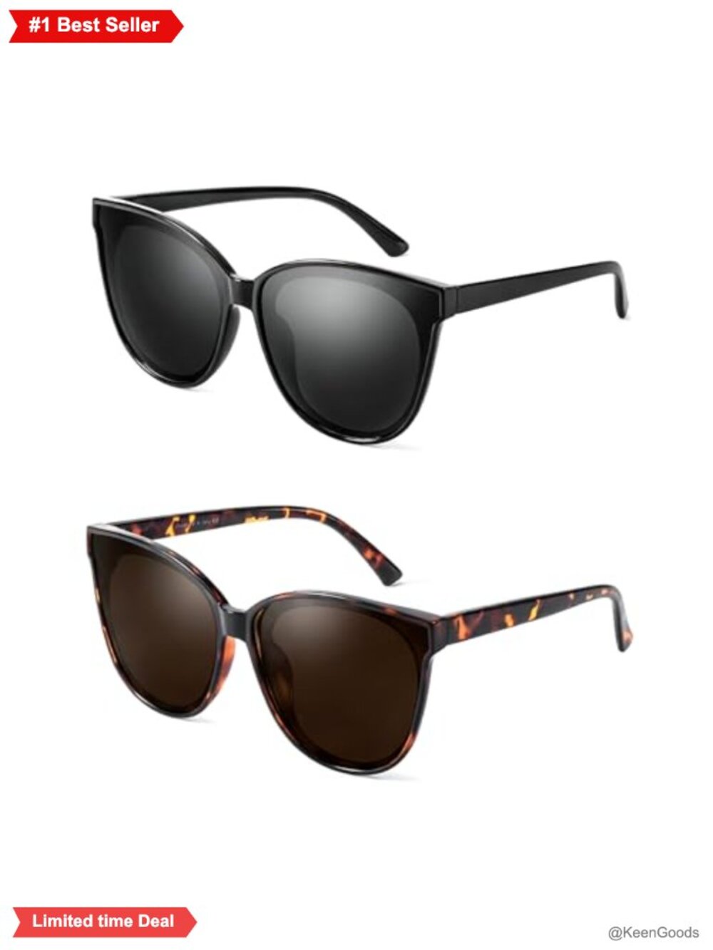 Cat Eye Sunglasses Polarized UV400 Oversized Women